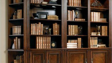 مدل کتابخانه چوبی کلاسیک 1402