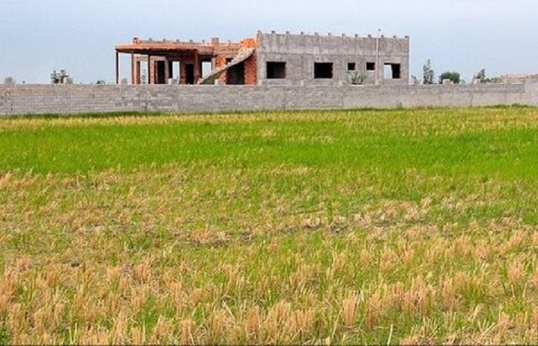 ساخت خانه در زمین زراعی